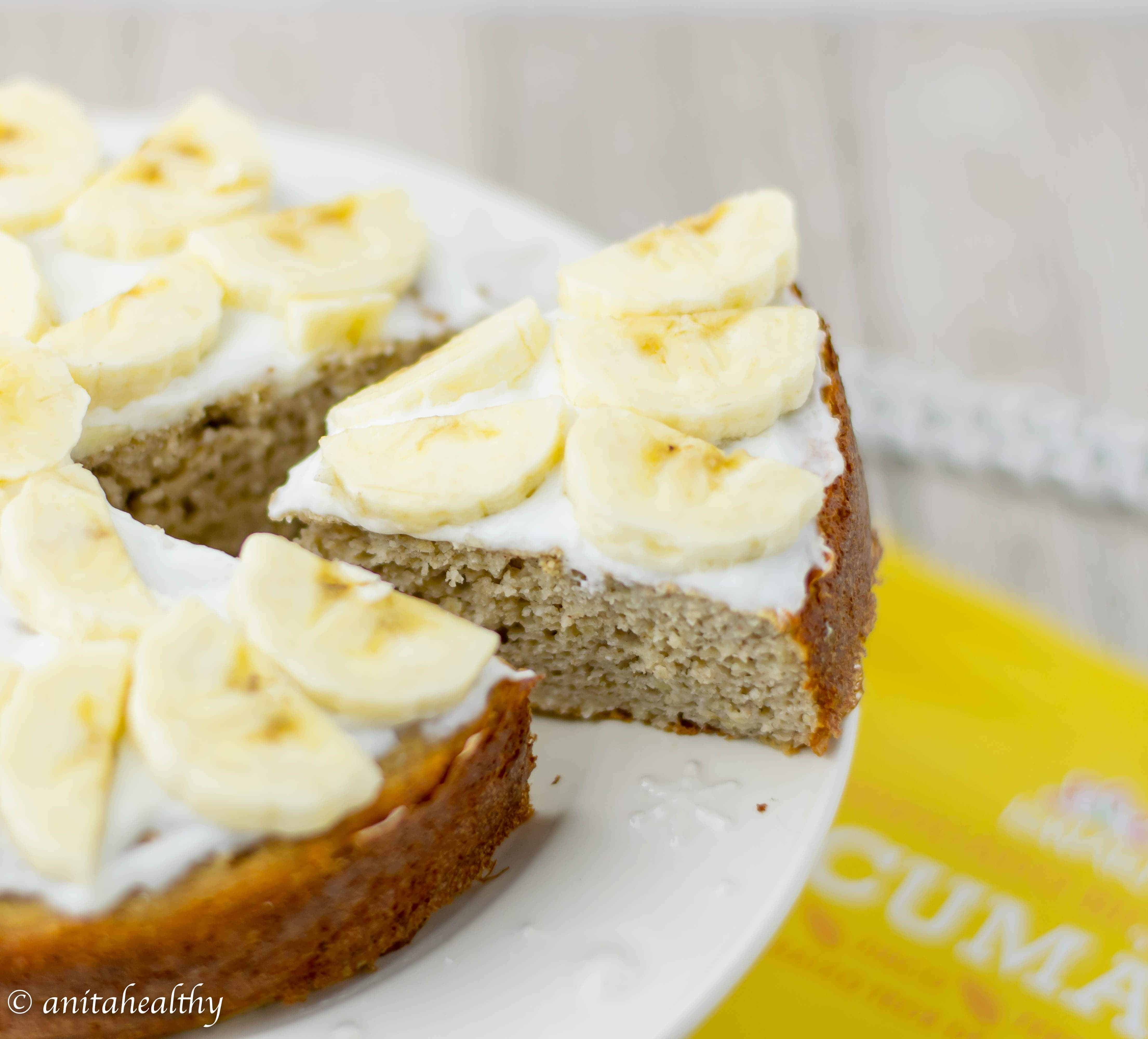 Bolo de banana e lucuma detail