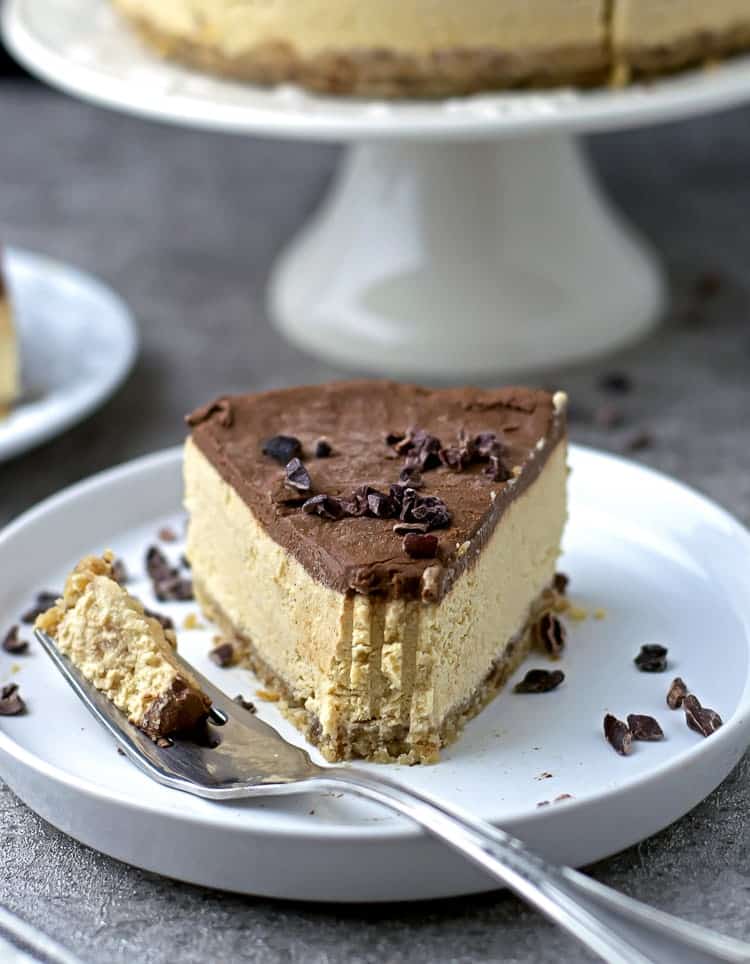 Paleo Pumpkin Chocolate Cheesecake