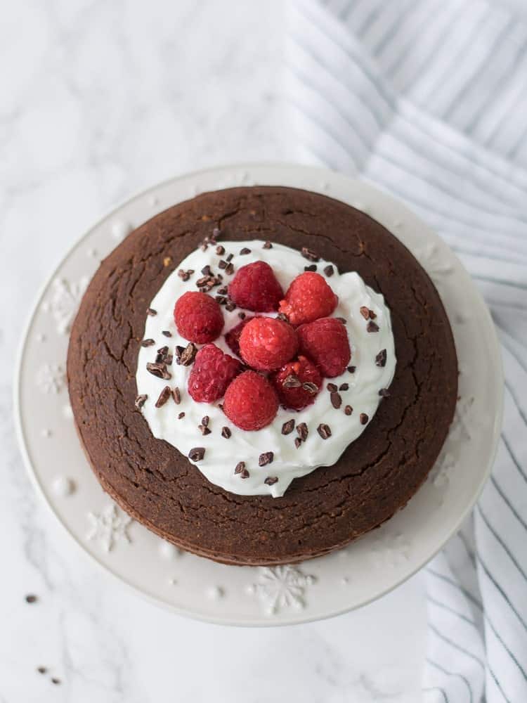 Bolo de chcolate com recheio de cacau