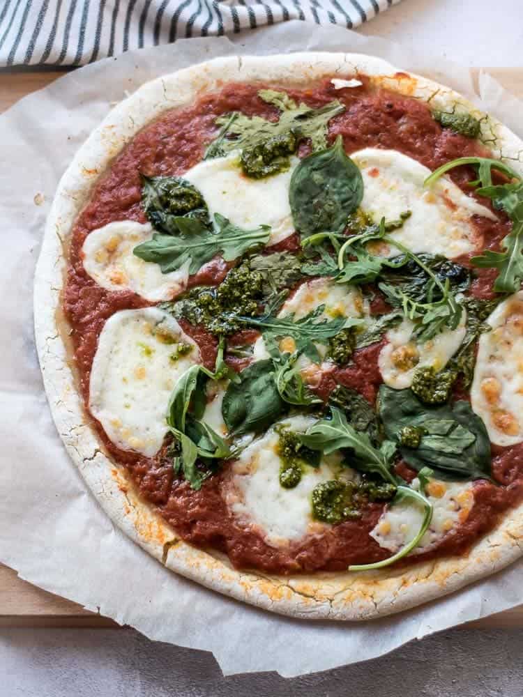 Pizza Margherita Saudável