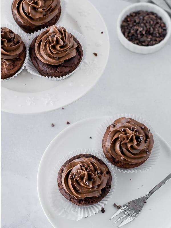 Muffins de banana e chocolate