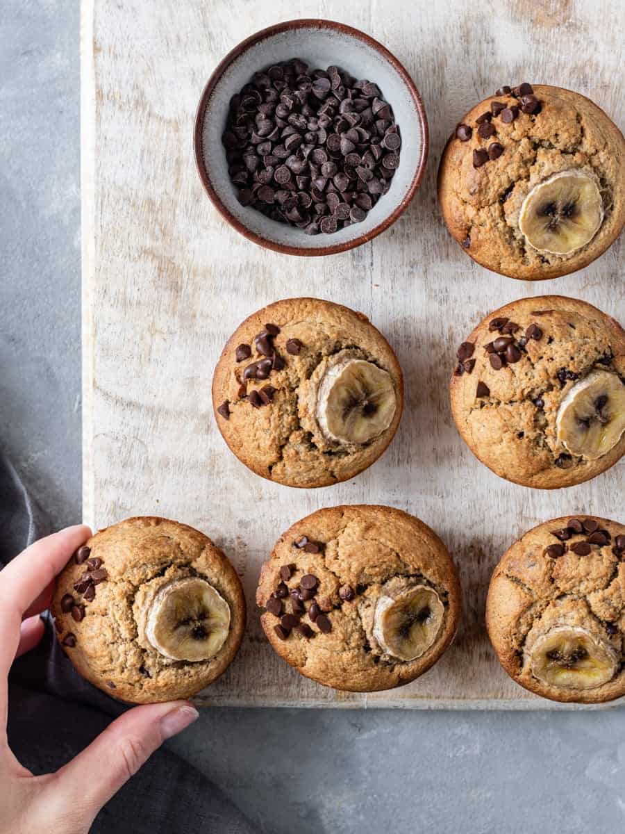 Muffins De Banana E Aveia Chocolate Anita Healthy