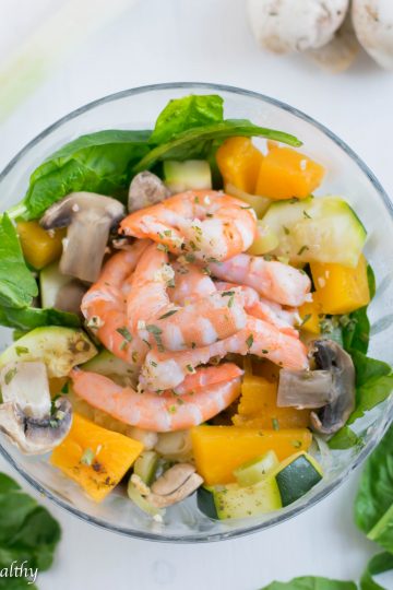 Salada de camarão | Anita Healthy