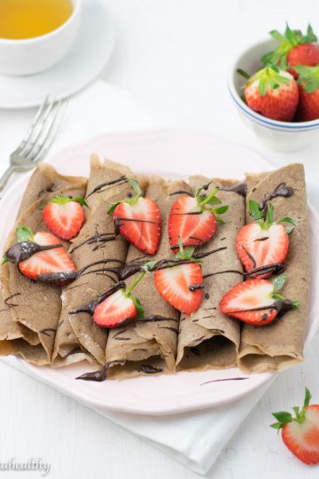 Crepes de chocolate sem glúten | Anita Healthy