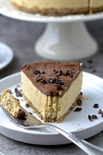 Paleo Pumpkin Chocolate Cheesecake