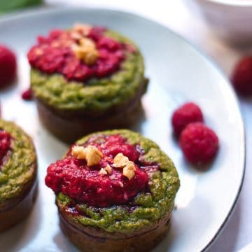 Muffins de Courgette e Espinafres