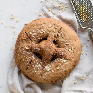 Folar Páscoa vegan sem açúcar