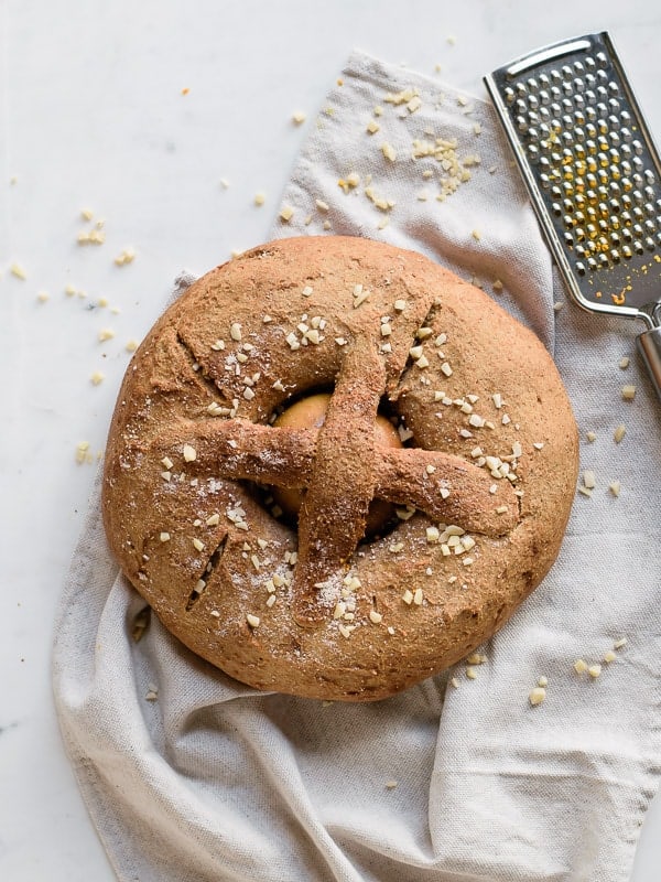 Folar Páscoa vegan sem açúcar