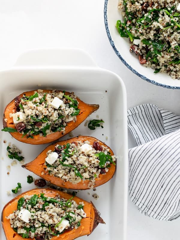 Batata-doce Recheada com Quinoa