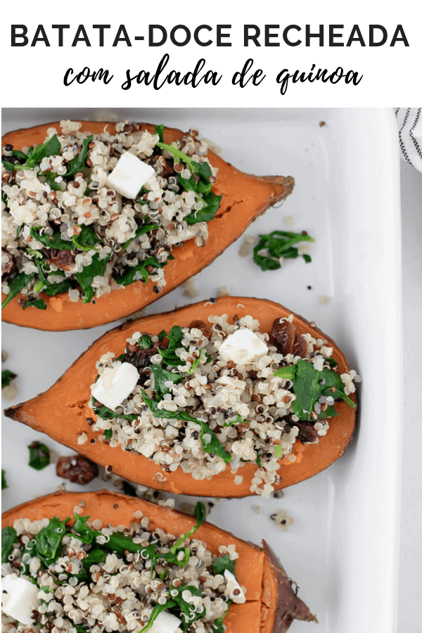 Batata-doce recheada com quinoa