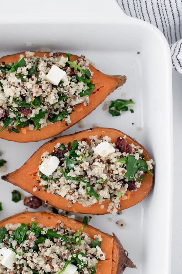 Batata-doce Recheada com Quinoa