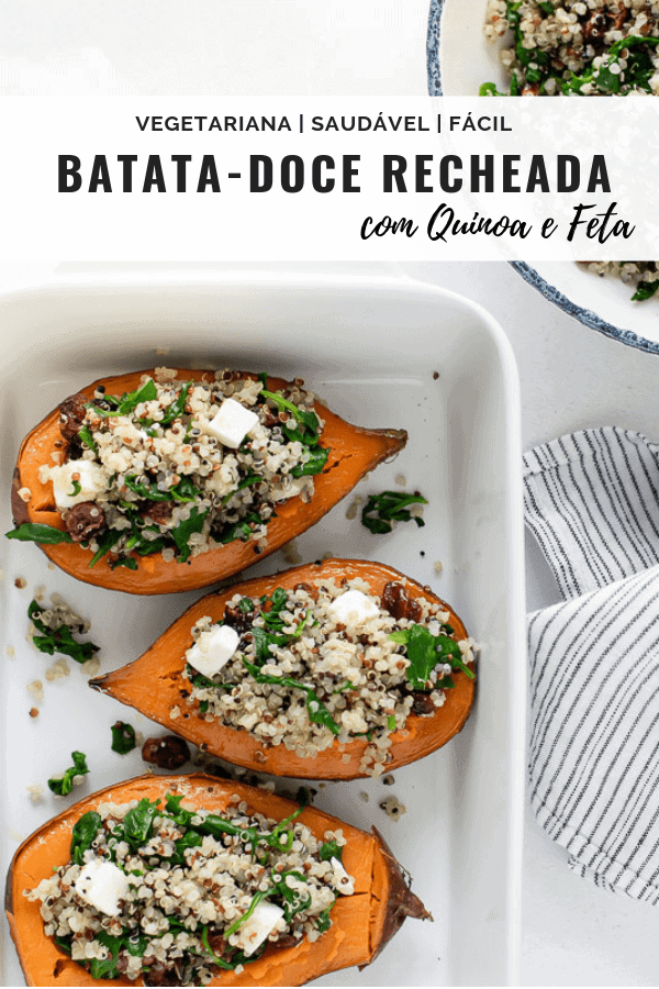 Batata-doce recheada com quinoa