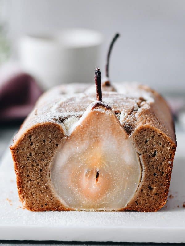 Bolo de pêra e amendoa saudavel