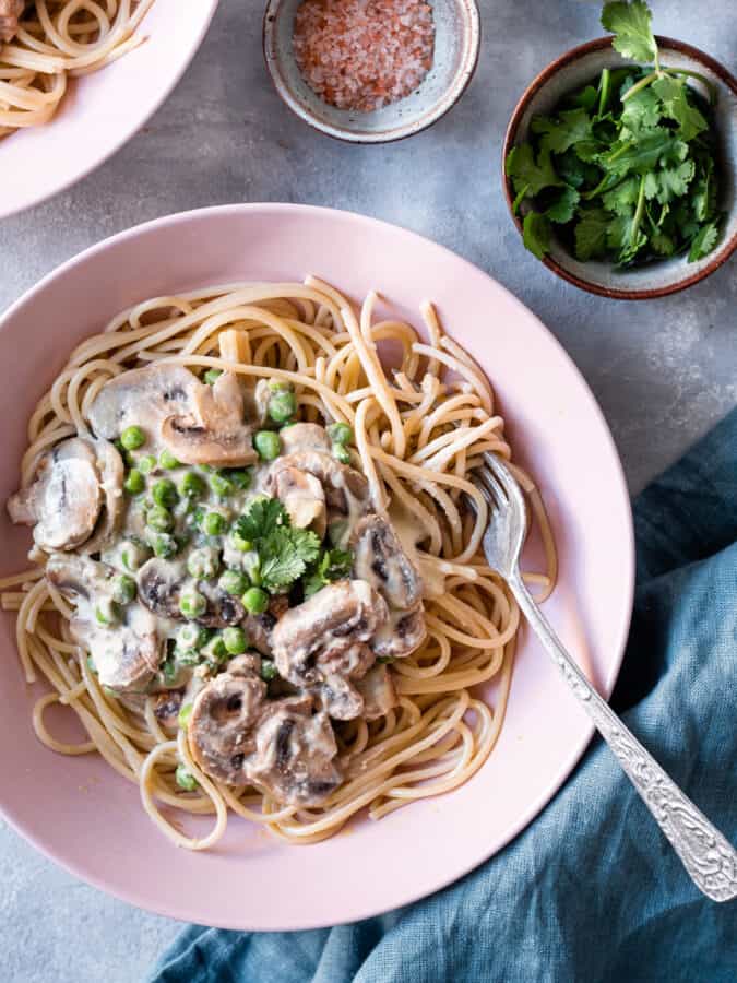 Massa carbonara vegan