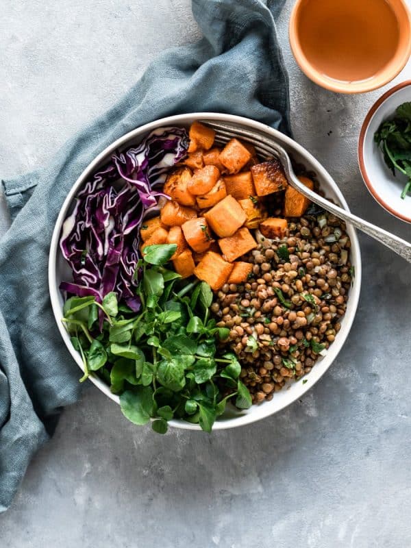 Veggie Bowl de Lentilhas e abóbora